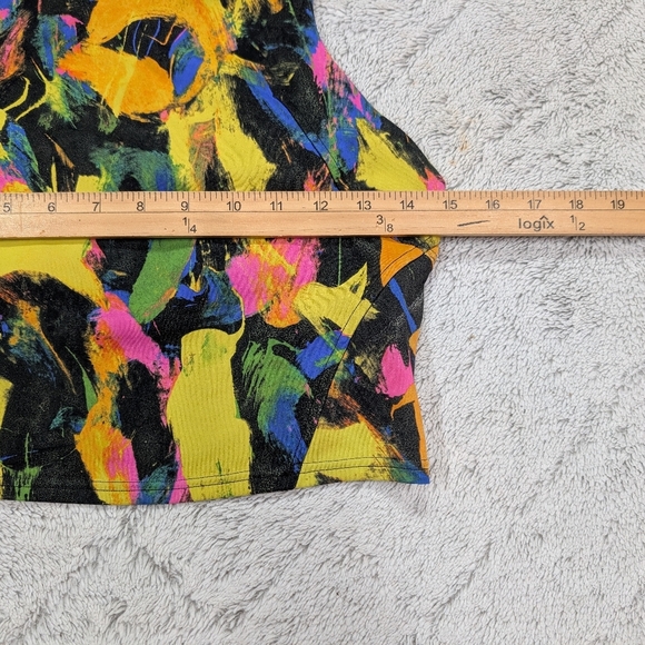 Lululemon Top Womens 8 Black Green Pink Wunder Train Tank Racerback Undertone - Picture 3 of 7